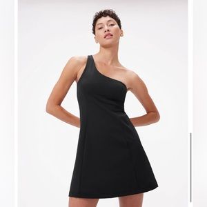 Outdoor Voices black one shoulder exercise dress